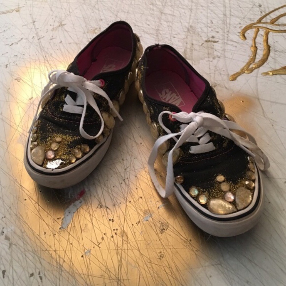 Vans gold rave shoes ✨